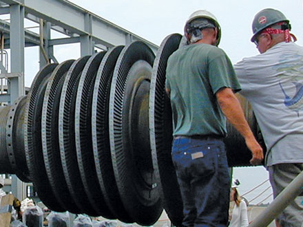 Working on Turbine